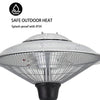 Electric Patio Heater Outdoor Garden Warmer Standing Halogen Heating Pull Switch