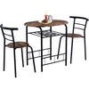 3Pcs Dining Table and Chairs Set for Kitchen Dining Room Breakfast Furniture Set