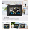 USB Charging Indoor + Outdoor Weather Station Calendar Thermometer Alarm Clock