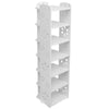 3/4/7 Tier Shoes Storage Cabinet White Door Organiser Shelf Rack Stand Unit New