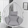 Hanging Egg Chair Cushion Hammock Swing Garden Outdoor Seat Back with Pillow