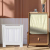 Radiator Cover Wall Cabinet Traditional Cross Wood Lath Universal Heater Cover