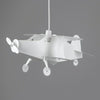 Children's Aeroplane Ceiling Pendant Light Shade White Plastic Novelty Shade