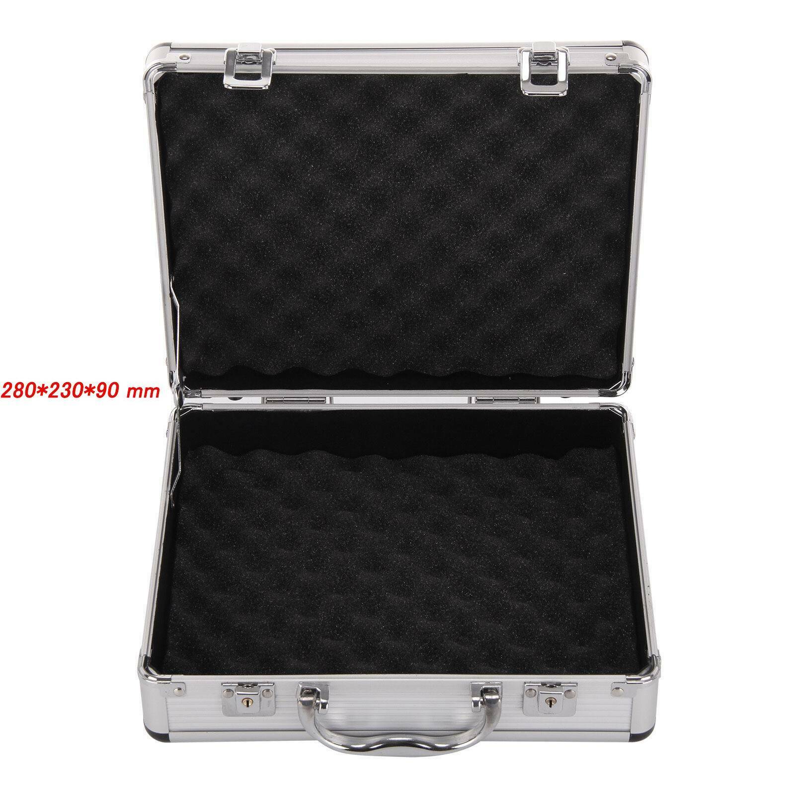 Large Hard Aluminium Flight Case Foam Lockable Tool Camera Gun Storage Carry Box
