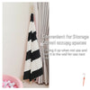 Kids Teepee Tent Black and White Stripe Children Play House for Indoor & Garden