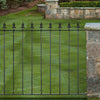 Garden Fence Panel 1830mm Gap Wrought Iron Spear/Ball Top Border Fencing Railing