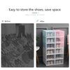 UK 1/2/4PCS Shoe Box Storage Organizer Stackable Tidy Case Holder Saving