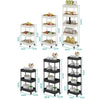 3/4/5 Tier Trolley Cart Kitchen Storage Rack Holder Shelf Organiser Fruit Basket