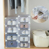 24PCS Plastic Flip Shoe Storage Box Organiser Transparent Stackable Foldable