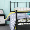 H.JWedoo Metal Bed Frame 3FT Single Size Bed Frame Black Regular Version Bedroom
