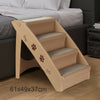 Pet Step Stair 3 Steps Cat Dog Ladder Ramp Frame Carpet Surface Folding