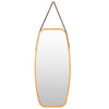 Wall Mount Hanging Mirror Full Length Beauty Makeup Mirror Gold Frame Adjustable