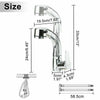 Modern Bathroom Kitchen Basin Sink Tap Pull Out Monobloc Mixer Taps Chrome Brass