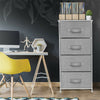 Fabric Chest of Drawers Cabinet Storage Unit Bedside Table w/ 2/3/4/5 Drawers UK