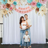 2x2m Tulle Silk Backdrop Curtains for Baby Shower Wedding Photography Background