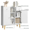 Sideboard Storage Cabinet Freestanding Cupboard Wooden Display Storage Unit
