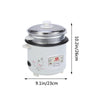 2 Tier 2L Rice Cooker Steamer Cooking Pot Non Stick Electric Keep Warm EU Plug