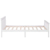 Wooden Bed 3ft Single Size Bed Soild Pine Wood Bed Frame for Adults, Kids White