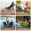 Folding Camping Chair Portable Outdoor Picnic Beach Sun lounger with Side Pocket