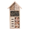 Large Wooden Insect Bee House Garden Nest Box Natural Wood Bug Hotel Shelter