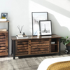 INDUSTRIAL Style TV Unit Stand Vintage Rustic Sideboard Storage Media Cabinet