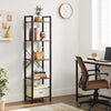 Industrial Tall Bookcase Rustic Display Cabinet Kitchen Shelf Rack Unit Storage