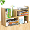 Wooden Desk Bookshelf Desktop Storage Organizer Display Rack Bookcase Shelf ~UK