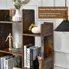 13-Shelf Industrial Bookcase Tree-Shaped Side Storage Bookshelf Display Rack
