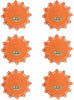 6 Pack LED Road Flares Emergency Light Roadside Discs Safety LED Flare Kit W/Bag