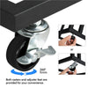 C Shaped Side Table Snack Coffee End Table for Living Room, Slides Up to Sofa