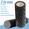 13" Foam Roller 2 in 1 Deep Tissue Massage Exercise Yoga Pilates High Density