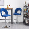 1/2x Velvet Bar Stools Breakfast Barstool Kitchen Pub High Chair Swivel Gas Lift