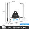 Rust-proof Firewood Rack Holder Steel Firewood Log Cart Carrier Rolling Dolly