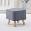 Square/Rectangle Grey Fabric Footstool Sofa Ottoman Foot Rest Stool Pouffe Seat
