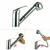Pull Out Kitchen Mixer Sink Taps Single Lever Spray Head Chrome Mono Mixer Tap