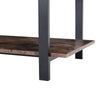 2 Tier Industrial Coffee Table Rustic Wood & Metal Living Room Table Rectangle