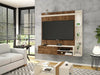 Wall Mounted TV Media Unit Entertainment Centre Floating Panel LED Light