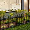 Garden Fence Panel 1830mm Gap Wrought Iron Spear/Ball Top Border Fencing Railing