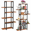 6 Tier Industrial Bookshelf Ladder Shelf Display Storage Book Plant Flower Stand