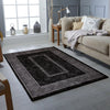 GREY BLACK MODERN DESIGN RUG SOFT LARGE LIVING ROOM FLOOR BEDROOM CARPET RUGS