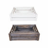 White/Brown Wooden Apple Crates Storage Box Display Tray Christmas Hampers