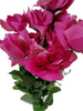 12 Heads Stems Artificial silk Flowers openRose Bunch Wedding Home Grave Outdoor