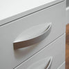 Drawer Chest 3 Drawers High Gloss Wood Storage Bedroom Furniture White