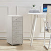Mobile 3/4/5/6/8 Drawers Office Filing Cabinet Metal File Storage Unit w/ Wheels