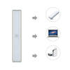 20 LED Two Color Human Body Sensor Strip Lamp RIP Rechargeable USB Cabinet Stair