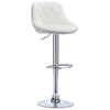 1xBar Stool Bar Chair Adjustable Breakfast Kitchen Stool Leather Swivel Gas Lift