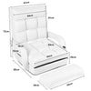 2-In-1 Folding Lazy Sofa Bed 5-Position Adjustable Armchair Floor Sofa W/ Pillow