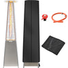 PYRAMID PATIO GAS HEATER OUTDOOR13KW GARDEN FIRE BBQ GRILL STEEL METAL REGULATOR