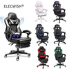 Office Gaming Chair Massage Racing Recliner Executive PC Seat with Footrest Home
