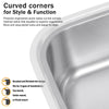 Stainless Steel 1.0 Single Bowl Kitchen Sink Insert Laundry Undermount Waste Kit